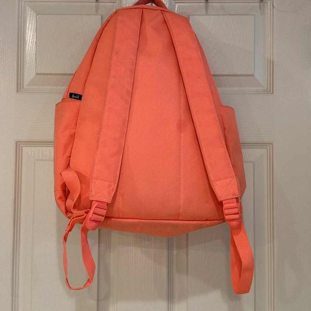 Herschel Supply Co Heritage Backpack Neon Coral Peach Canvas Daypack Bag